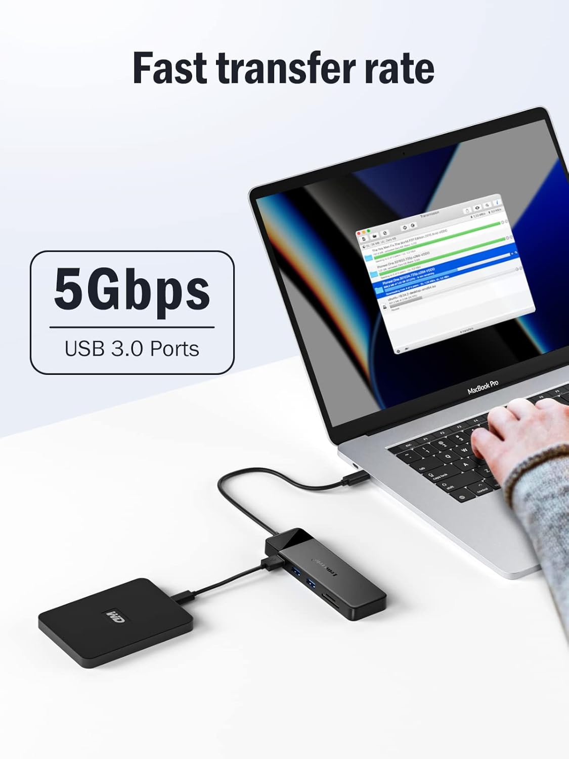 Docking Station USB C Hub 3*Display- 10 in 1, USB C Dock 2*HDMI Adapter 4K, 3 USB 3.0/2.0, VGA, PD 100W, Audio, SD/TF, for HP Laptops, Thinkpad, Macbook, Surface