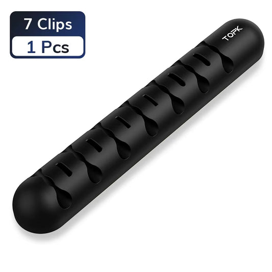 L35 Cable Organizer Magnetic Plug Box Silicone Cable Winder Flexible Cable Management Clips for Mouse Earphone