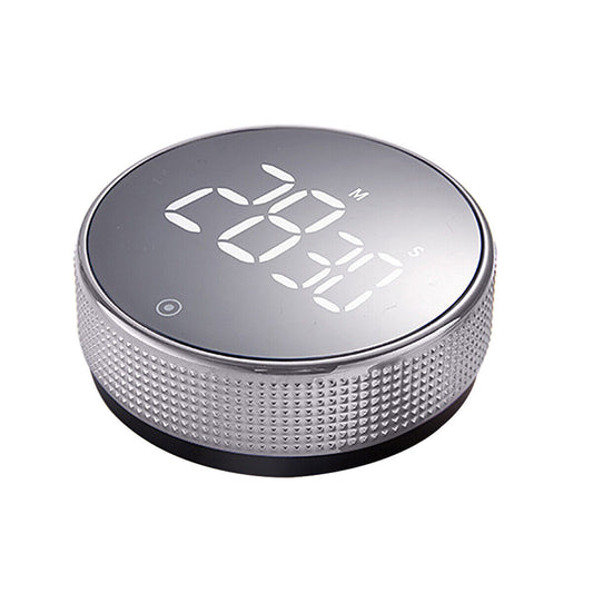 LED round Digital Timer Manual Countdown Alarm Rotary Clock Magnetic Stopwatch